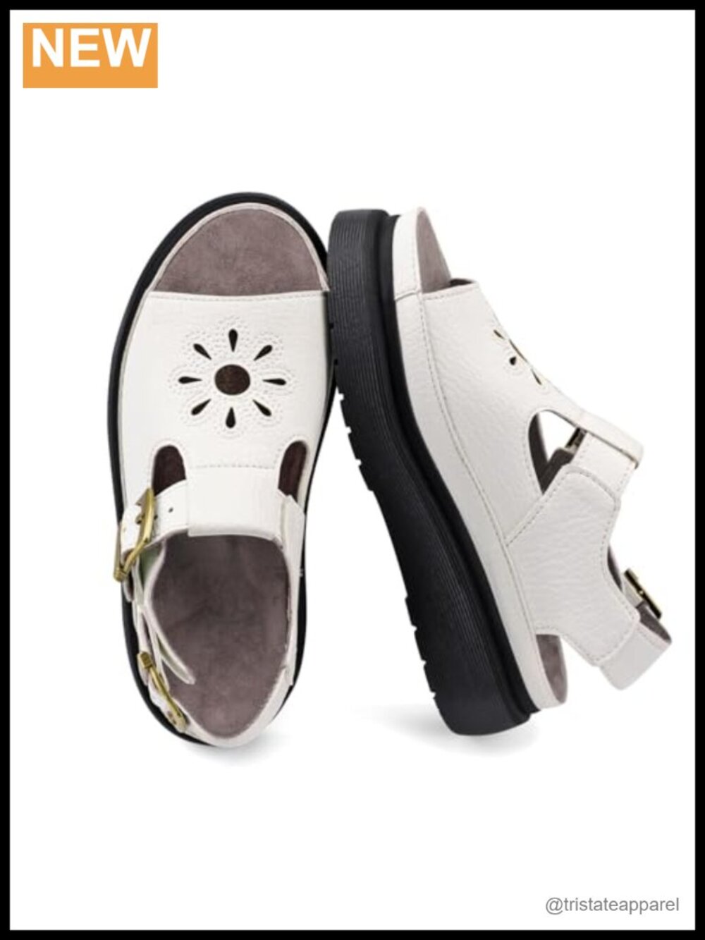 Women's Platform Wedge Sandals Faux Leather Adjustable T-Strap
